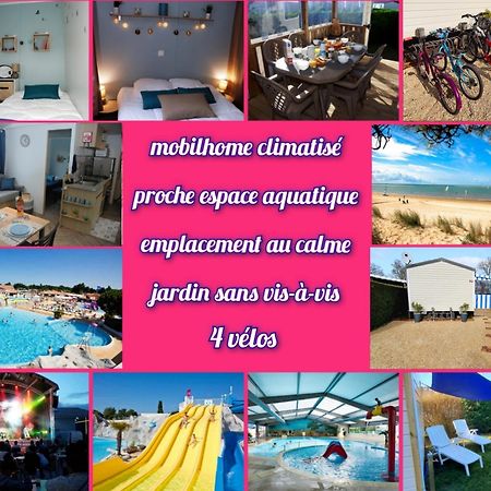 Mobilhome 2Ch Climatise-Terrasse Fermee-4 Velos-Camping 4 Etoiles Les Charmettes Les Mathes Zewnętrze zdjęcie